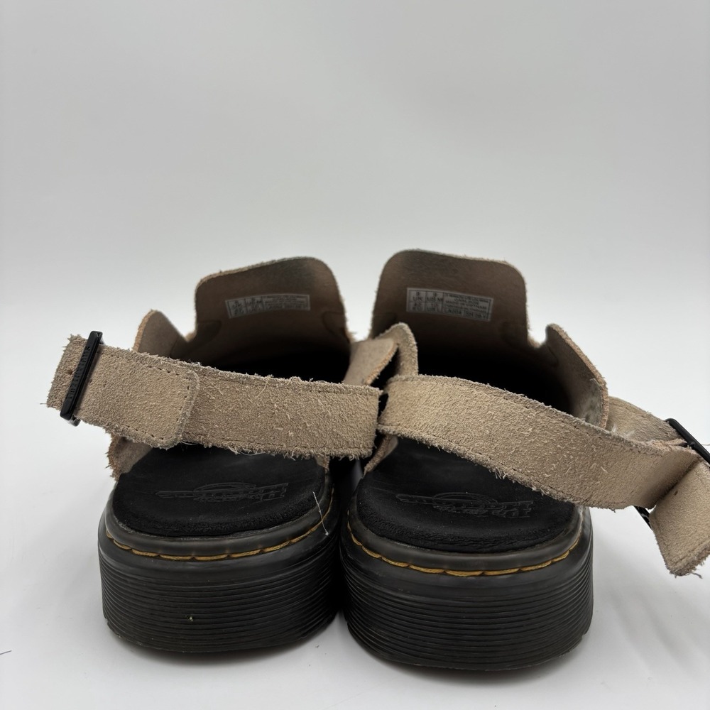 Dr Martens Carlson Savannah Tan Sandals Suede Slingback Mules Women's Size 10 - Picture 4 of 9